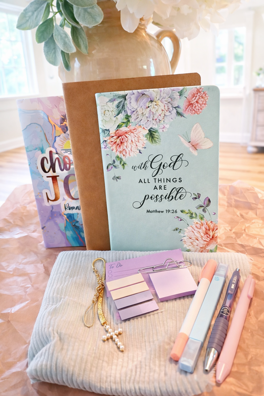 With God All Things Are Possible Journal Bundle- Faith Bundle/New