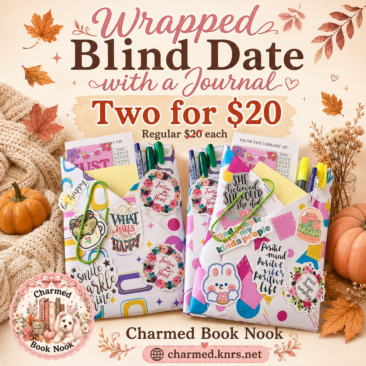 Blind date with a Journal/ Wrapped - 2 for $20