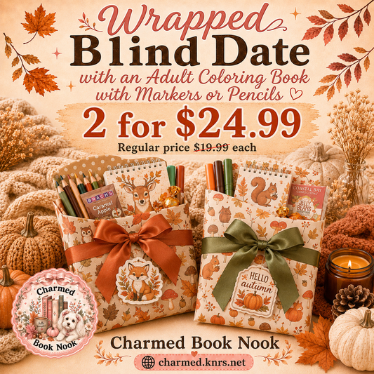 Blind Date with an Adult Coloring Book/Wrapped with Pencils or Markers 2 for $24.99